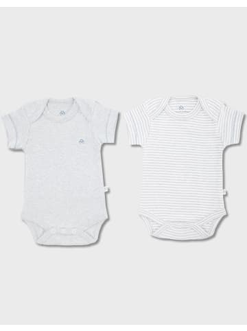 OrganicEra Baby Langarmbody in Aqua Melange