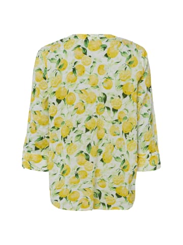 Marie Lund Bluse Lotta Shelly in weiß gelb - 0004