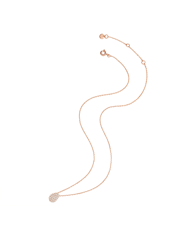 Glanzstücke München Halskette Sterling Silber Zirkonia in roségold