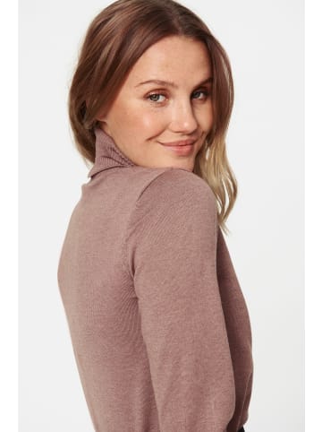 SAINT TROPEZ Rollkragen J2046, Classic fit in Antler Melange