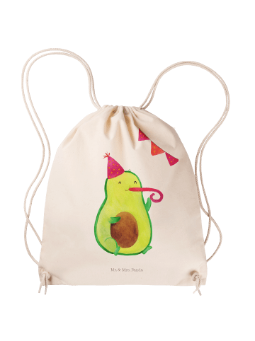 Mr. & Mrs. Panda Sportbeutel Avocado Party ohne Spruch in Creme
