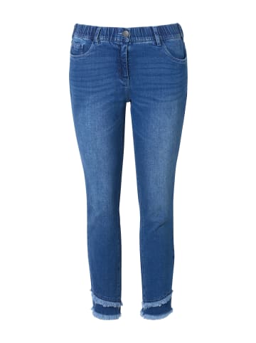 Ulla Popken Jeans in dark blue denim
