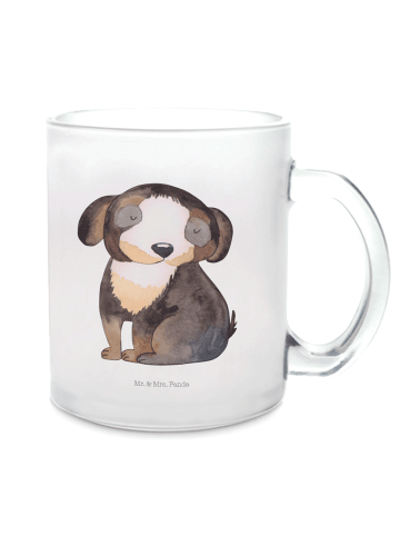 Mr. & Mrs. Panda Kaffeetasse Hund Entspannen ohne Spruch in Transparent