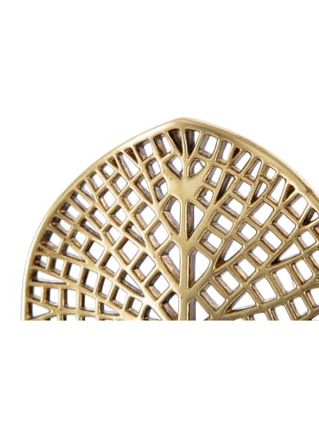 Mauro Ferretti Wandkerzenhalter aus goldfarbenem Kunstharz, 20 x 8 x 22,2 cm