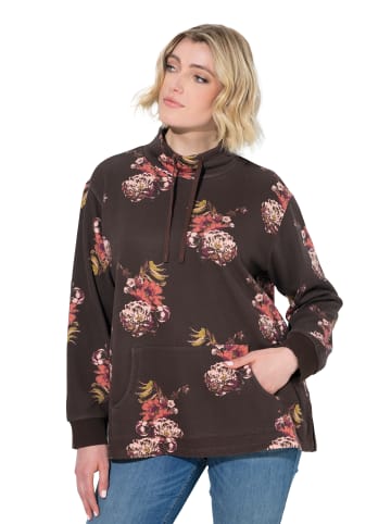 Ulla Popken Sweatshirt in mahagoni