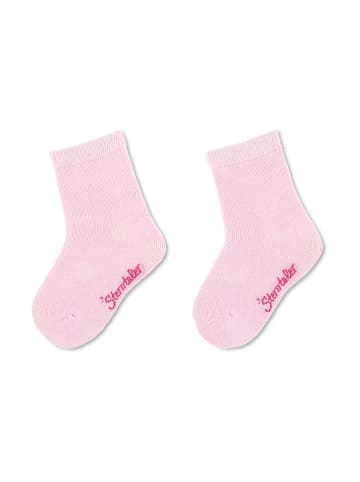 Sterntaler Socken 2er-Pack uni in hellrosa