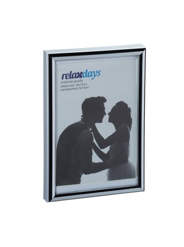relaxdays 2x Bilderrahmen in Silber - 10 x 15 cm