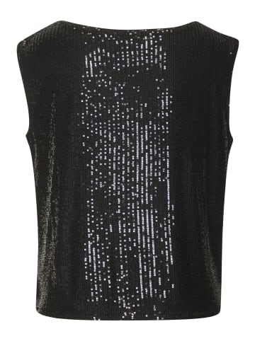 LASCANA Paillettenshirt in schwarz
