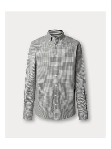 Hackett London Hemd in 651-Verde/blanco