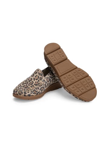 VITAFORM Veloursleder Mokassins in leopard