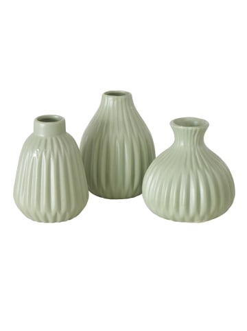 Boltze Vase Esko 3er-Set in hellgrün