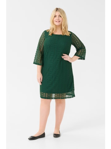 KAFFE curve Jerseykleid KCmariah A-shape in Dark Green