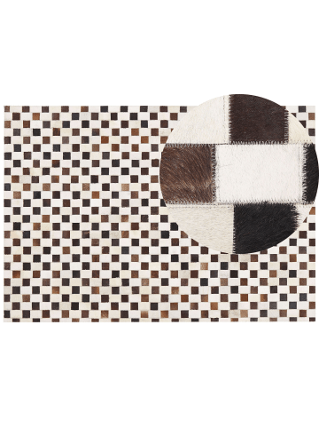 Beliani Patchwork KAYABEY in Braun/Beige - (W) 160 x (H) 1 x (L) 230 cm