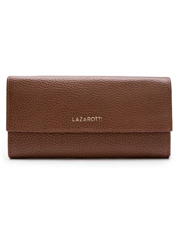 Lazarotti Bologna Leather Geldbörse Leder 19 cm in brown