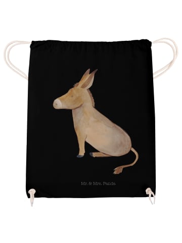 Mr. & Mrs. Panda Beutel Rucksack Esel ohne Spruch in Schwarz