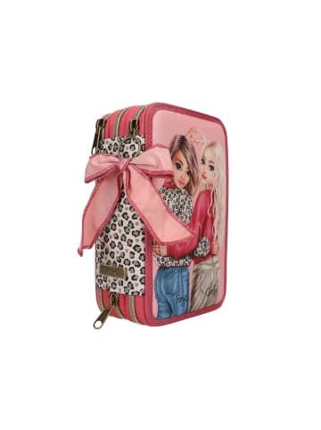 Depesche 3-Fach Federtasche LEOHEART TOPModel 7,5 x 13 x 20 cm in rosa