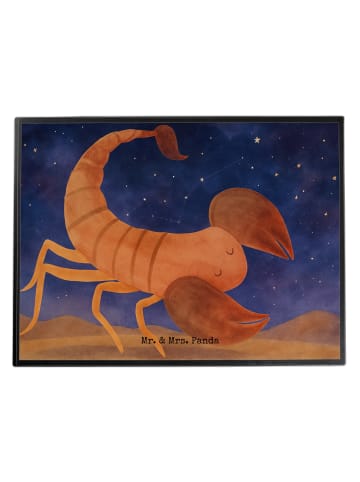 Mr. & Mrs. Panda Tischschutzmatte Sternzeichen Skorpion Design o... in Weiß