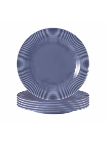 Seltmann Weiden 6er Set Frühstücksteller Beat Color Glaze in ø 23,3 cm in Fliederblau