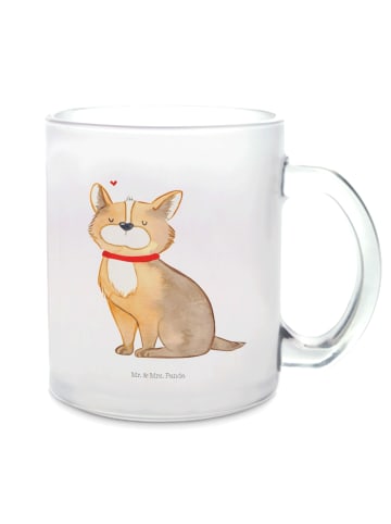 Mr. & Mrs. Panda Teetasse Hund Glück ohne Spruch in Transparent