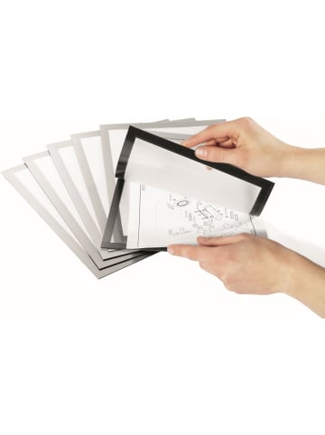 Durable Magnetrahmen Duraframe Magnetic Plus A4 magnetisch Packung mit 2 Stück silber