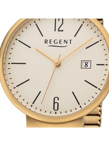 Regent Analog-Armbanduhr Regent Zugarmband silber mittel (ca. 38mm)