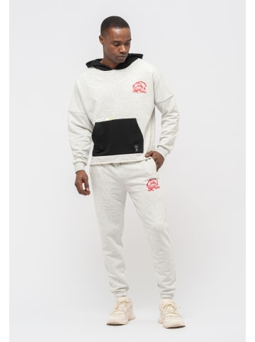 Tom Barron Trainingsanzug Tom Barron Mens Oversize Print Design Sweatshirt And Pant Sets in grey