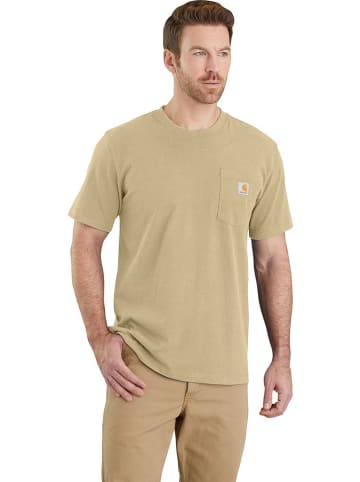 CARHARTT  T-Shirt "K87 Pocket S/S 103296" in Beige