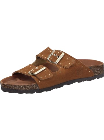 Dr. BRINKMANN Klassische Pantoletten in hellbraun