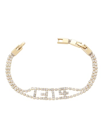 faina Women Bracelet With Rhinestones in Gold