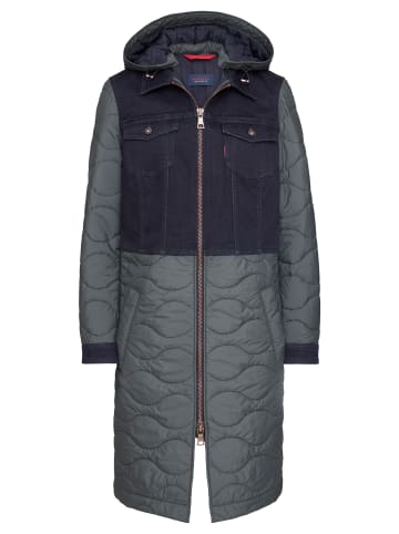 Paddock's Longjacke Denim Jacket in dark blue khaki mix