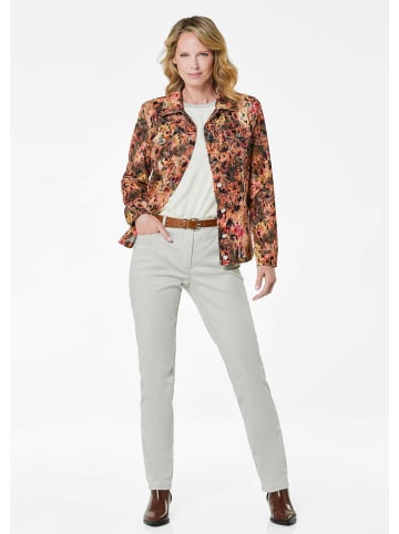 GOLDNER Cordjacke Printjacke mit Paisley-Muster in camel / gemustert