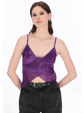 myMo ROCKS Women Top in deep purple