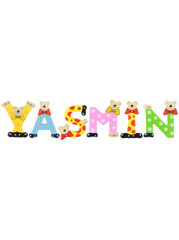 Playshoes Deko-Buchstaben "YASMIN" in bunt