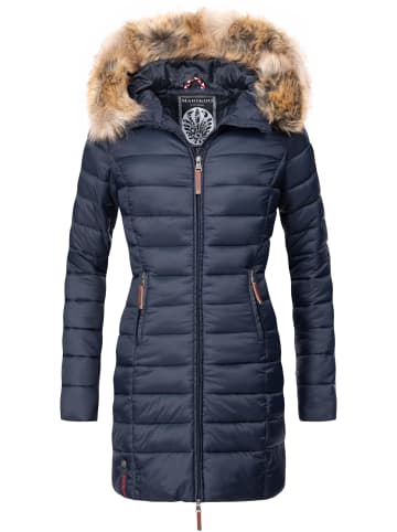 Marikoo Steppmantel Rose-Stepp in Blau