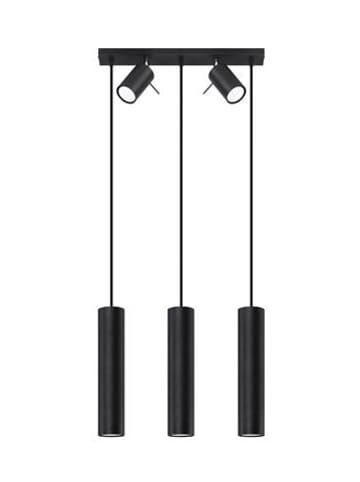 Nice Lamps Hängeleuchten ETNA 3 in Schwarz (L)45cm (B)5cm (H)100cm