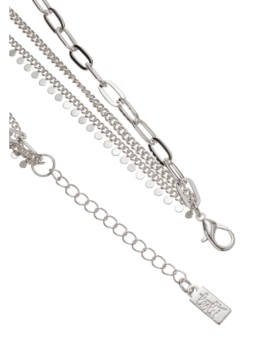 Leslii Halskette Dreifache Gliederkette in silber