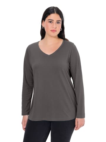 Ulla Popken Shirt in graphitgrau