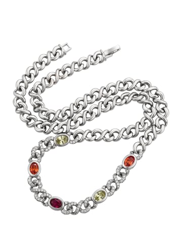 faina Necklace in Silver Multicolor