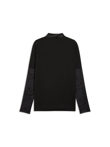 Puma T-Shirt "OM Training 1-4 Zip Top" in Schwarz