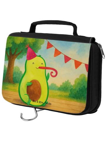 Mr. & Mrs. Panda Kulturtasche Avocado Geburtstag Design ohne Spruch in Weiß