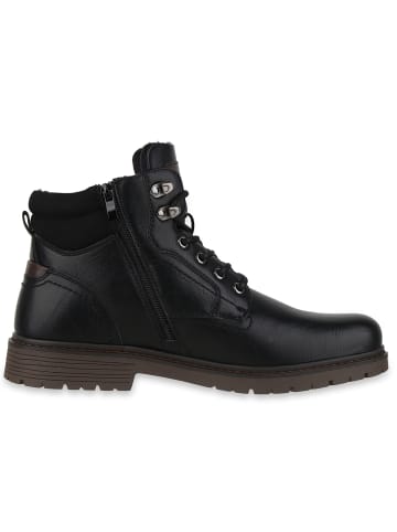 VAN HILL Worker Boots Jamie in Schwarz