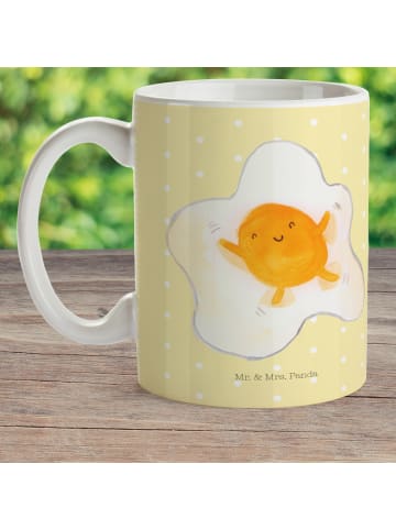 Mr. & Mrs. Panda Kindertasse Spiegelei Ei ohne Spruch in Gelb Pastell