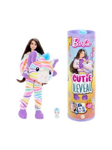 Barbie Modepuppe Cutie Reveal Color Dream Series - Zebra, ab 3 Jahre