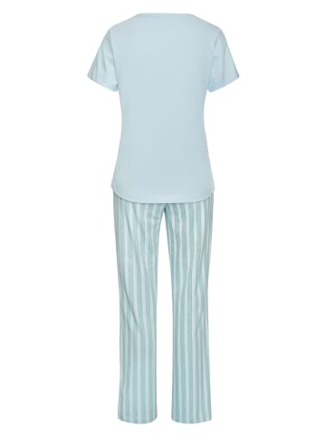 VIVANCE DREAMS Pyjama in blau-weiß-gestreift