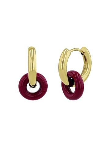 Noelani Charm Creole Edelstahl, IP gold, Epoxy in Gold