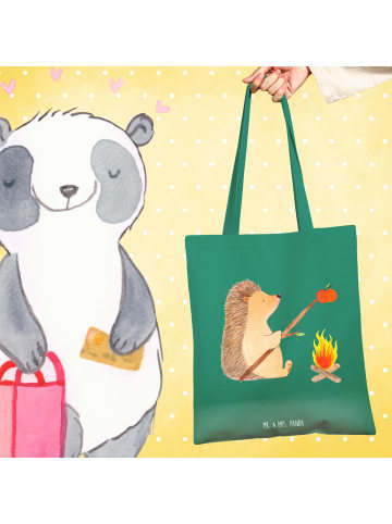 Mr. & Mrs. Panda Jutebeutel Igel Grillen ohne Spruch in Mint