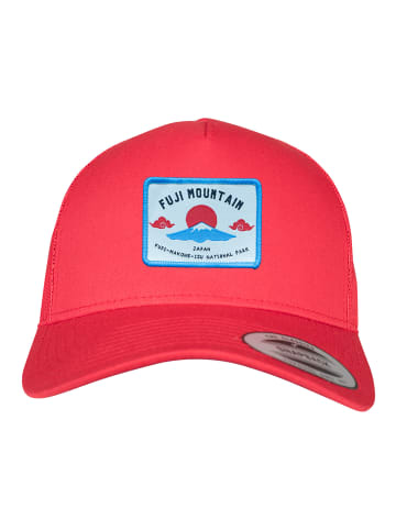 F4NT4STIC Trucker Cap Fuji Mountain in red