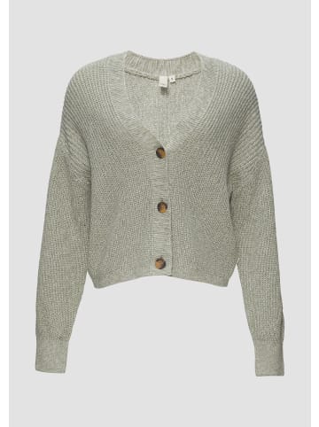 QS Strickjacke langarm in Grün