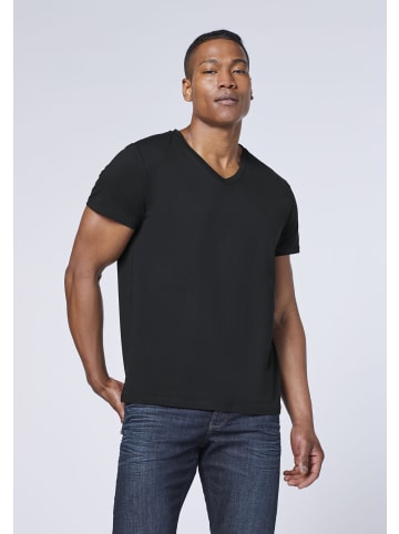 Polo Sylt T-Shirts im 3er-Pack mit V-Ausschnitt in Schwarz