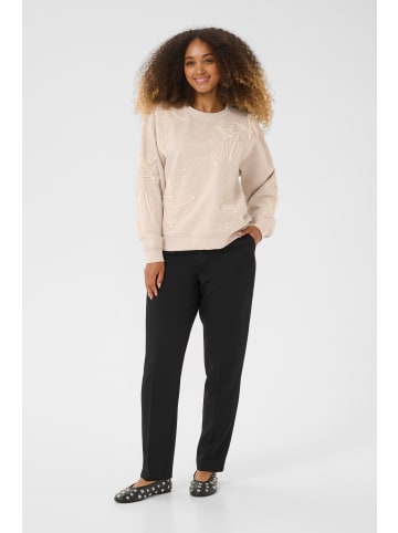 Cream Sweatshirt CRLovisa Loose fit in Oat melange